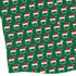 Pixel Santa Hats Dice Long Sleeve Button Up Shirt Geek Nerd adult sizing Christmas Print Design by Heather Davenport