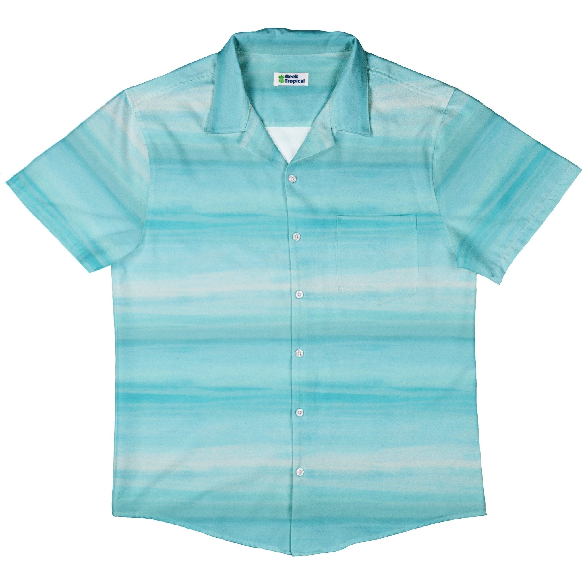 Planet Uranus Space Button Up Shirt - adult sizing - Designs by Nathan - outer space & astronaut print
