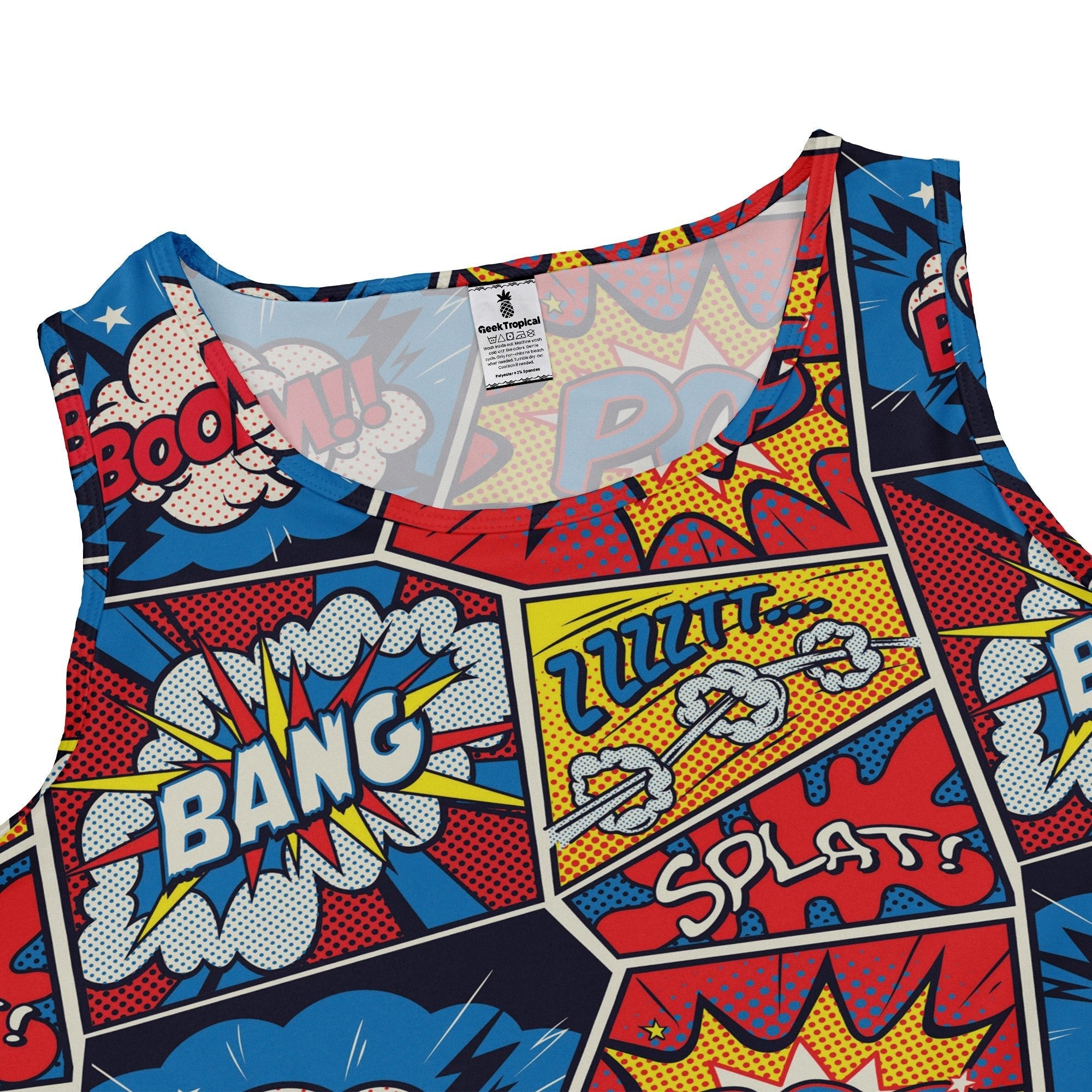 Pop Art Comic Book Red Dress Geek Nerd adult sizing