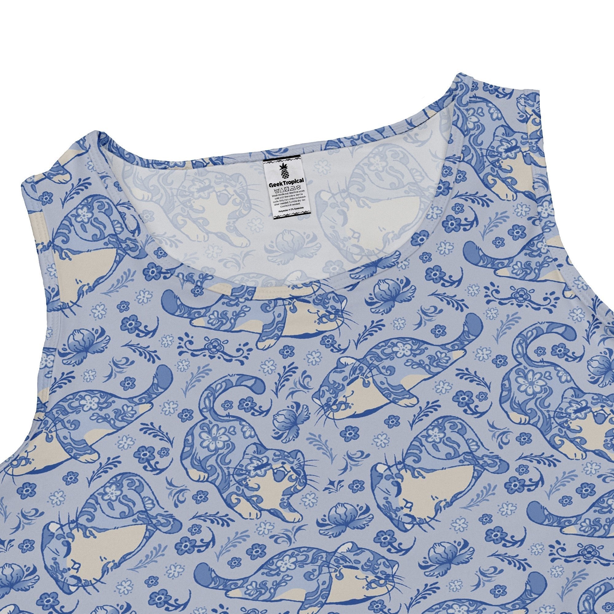 Porcelain Tigers Dress Geek Nerd 0925 Animal Patterns Design by Ardi Tong