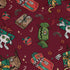 Present Mimics Red Long Sleeve Button Up Shirt Geek Nerd adult sizing Christmas Print Design by Ardi Tong