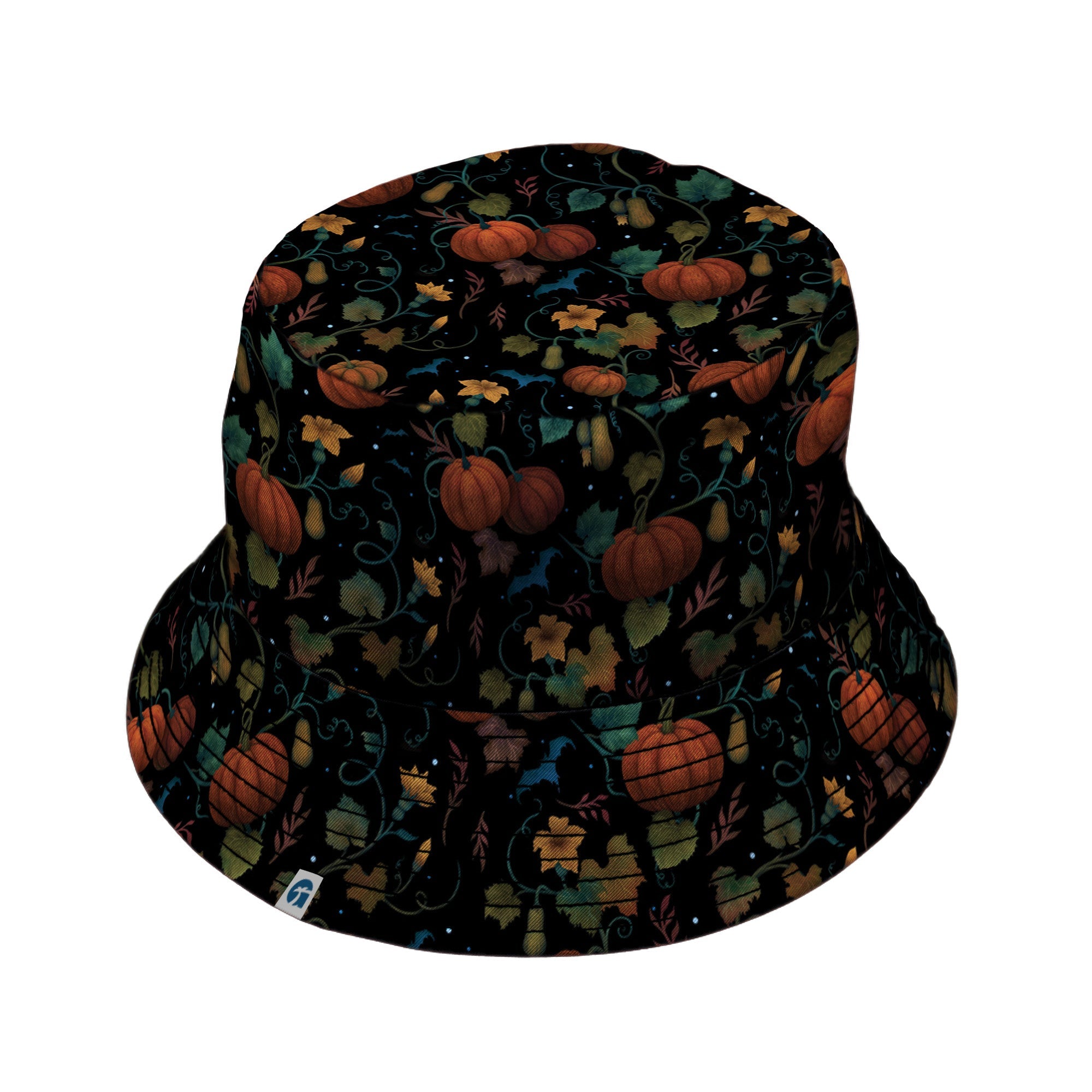 Pumpkin Bats Bucket Hat Geek Nerd 0925 Animal Patterns Botany Print