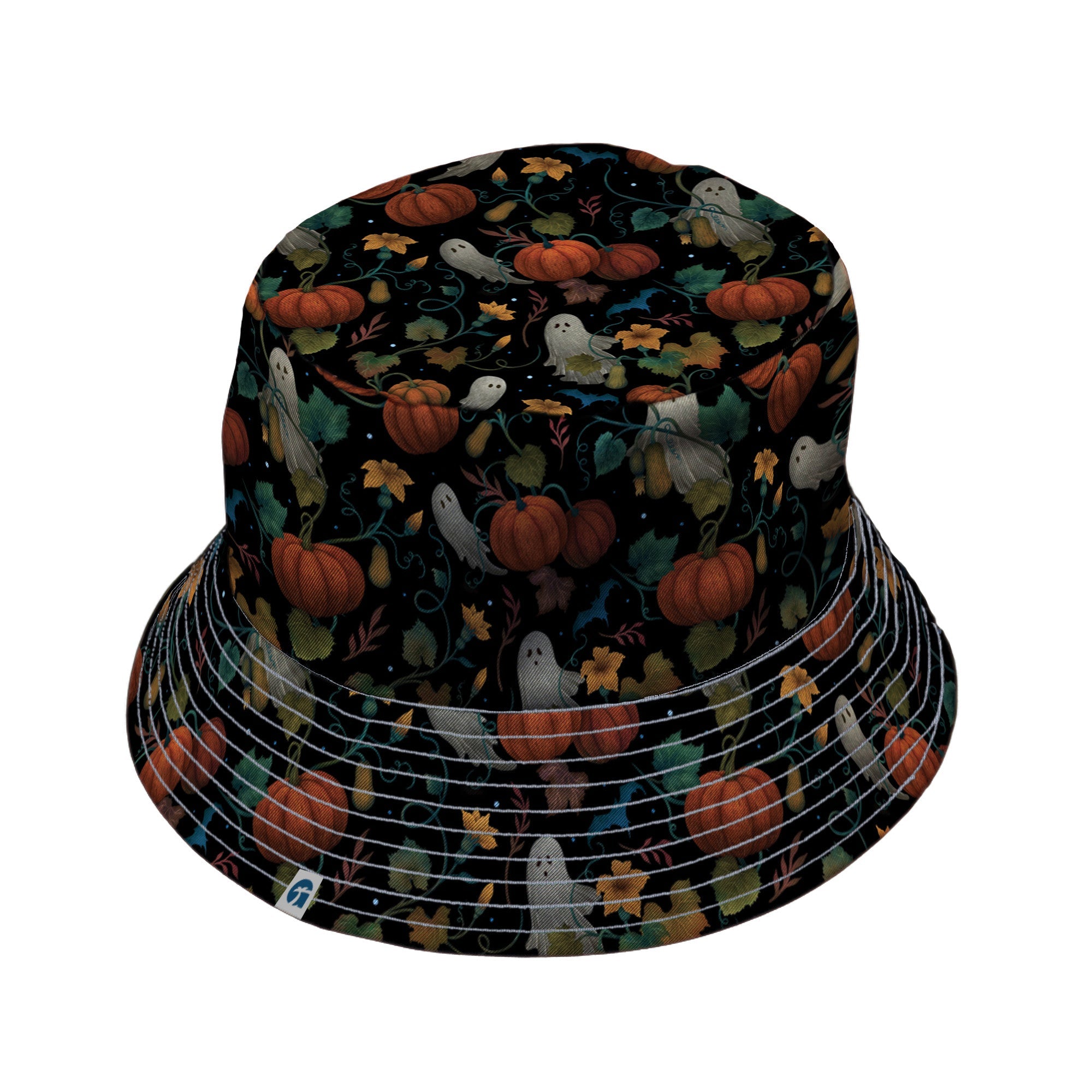 Pumpkin Ghosts Bucket Hat Geek Nerd 0925 Design by Episodic Fantasy Prints