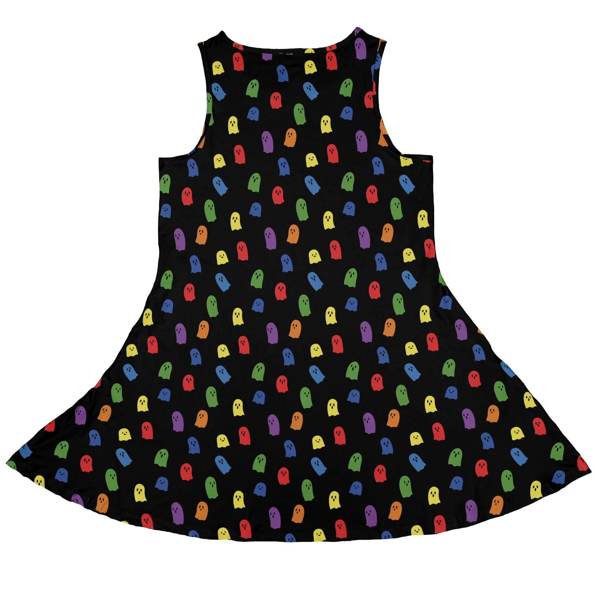 Rainbow Kawaii Ghosts Dress Geek Nerd 0925 Design by Tobe Fonseca Fantasy Prints