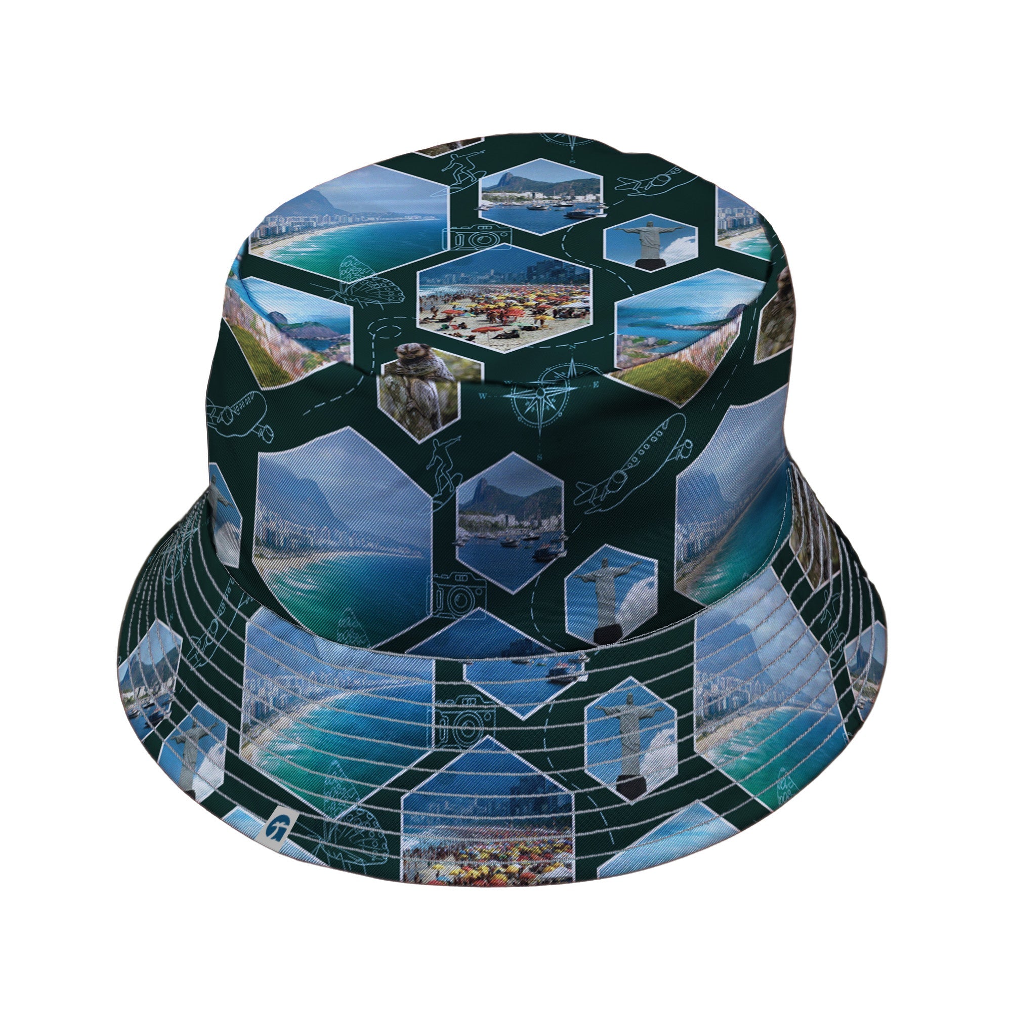 Rio Janeiro Wonder Bucket Hat Geek Nerd 0925 Designs by Nathan FLOW DESC WRITING