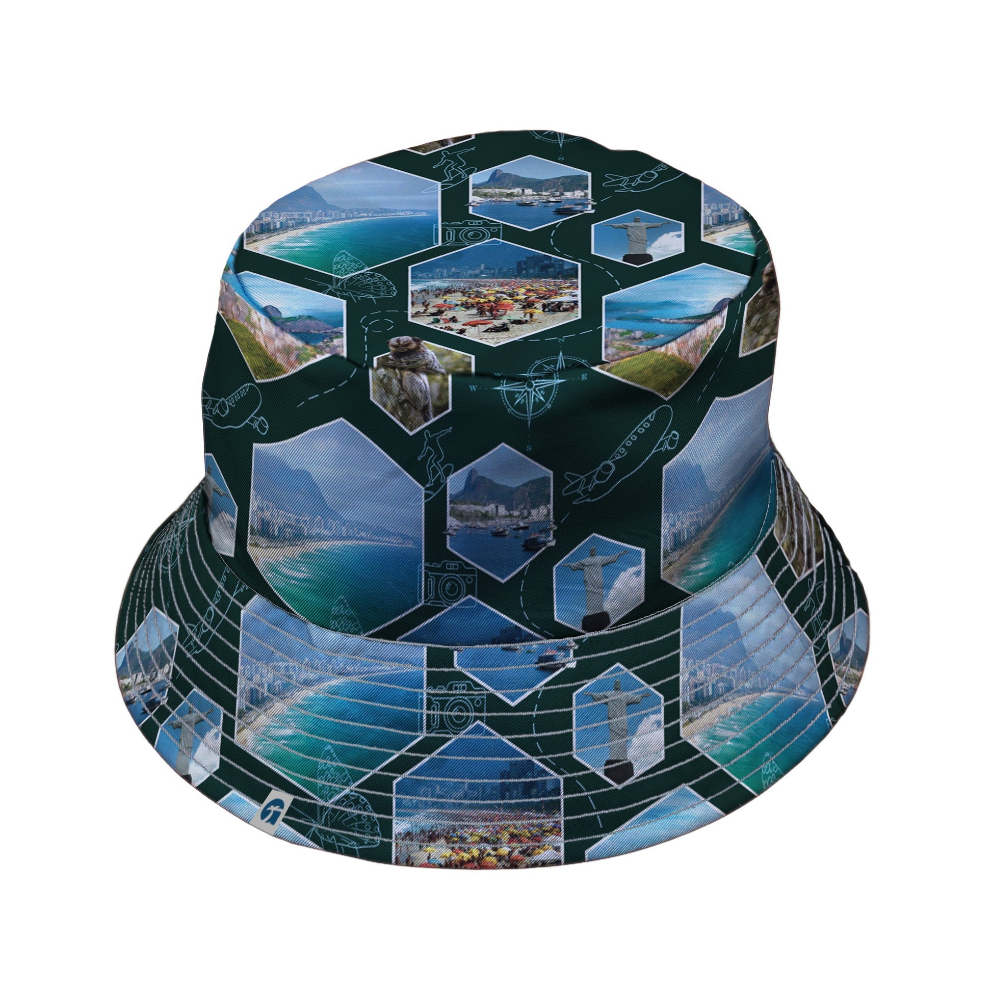 Rio Janeiro Wonder Bucket Hat Geek Nerd 0925 Designs by Nathan FLOW DESC WRITING