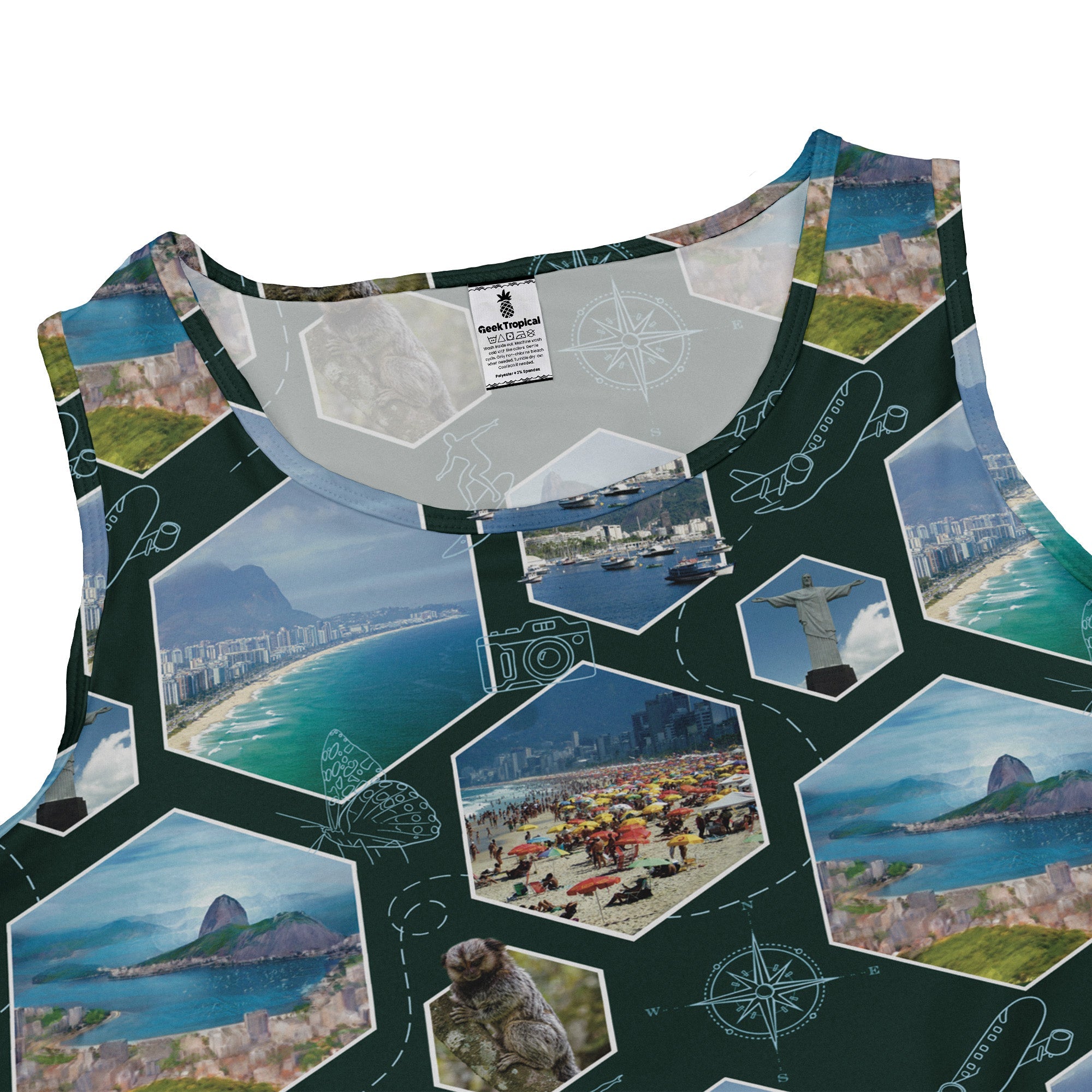 Rio Janeiro Wonder Dress Geek Nerd 0925 Botany Print Designs by Nathan