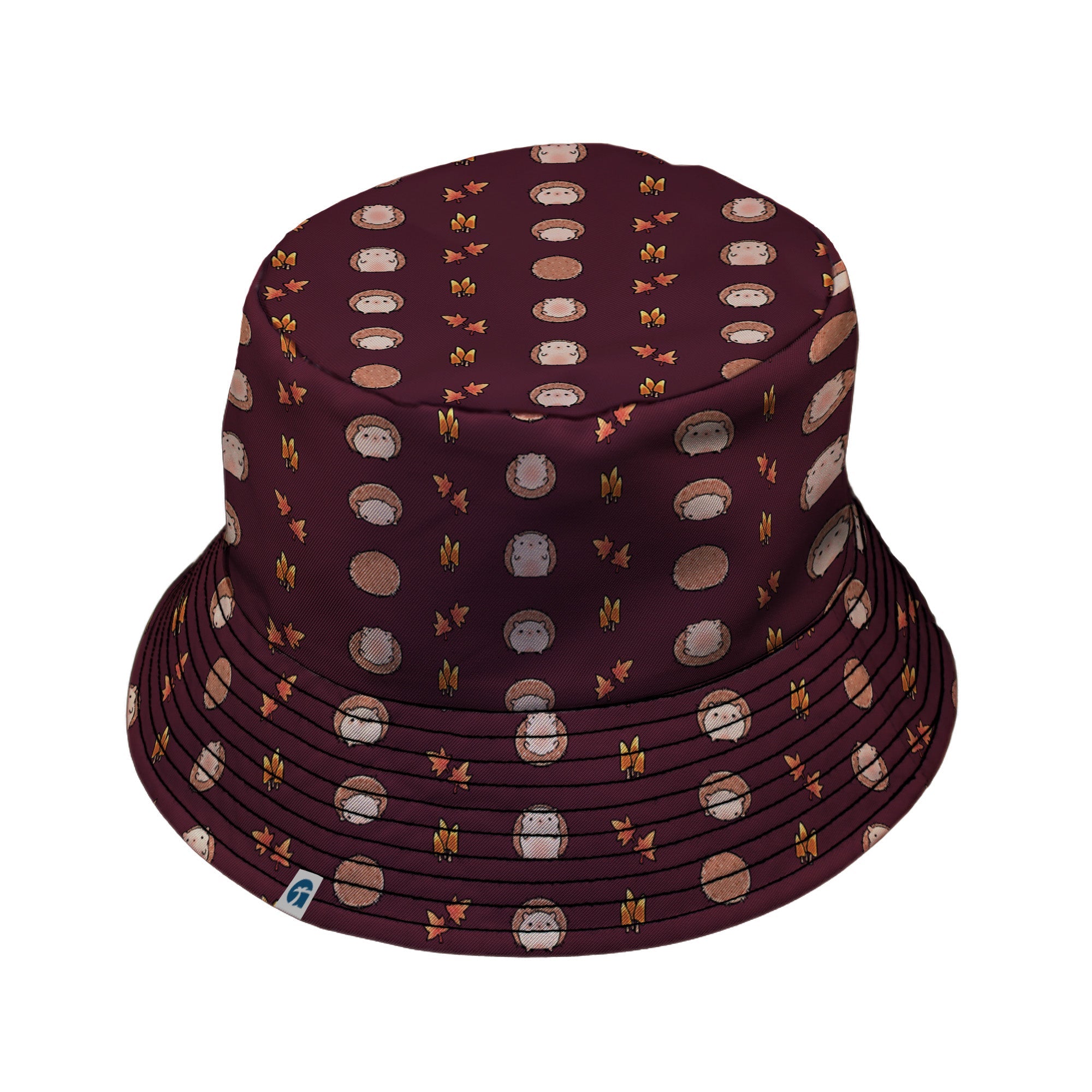 Rolling Hedgehogs Bucket Hat Geek Nerd 0925 Animal Patterns Design by Ardi Tong