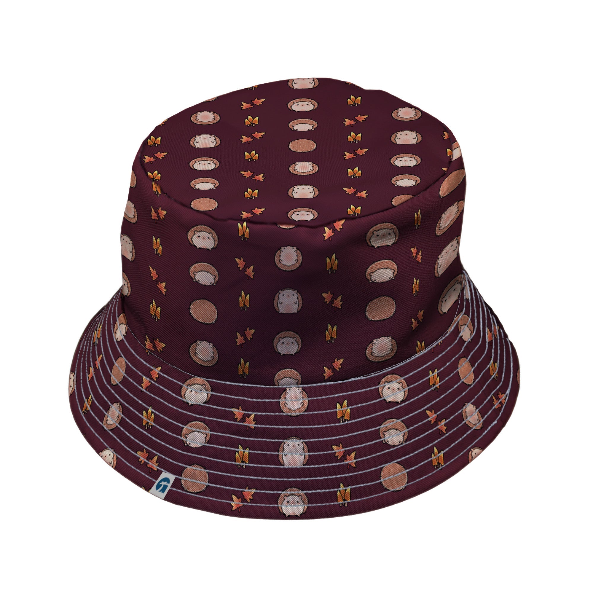 Rolling Hedgehogs Bucket Hat Geek Nerd 0925 Animal Patterns Design by Ardi Tong