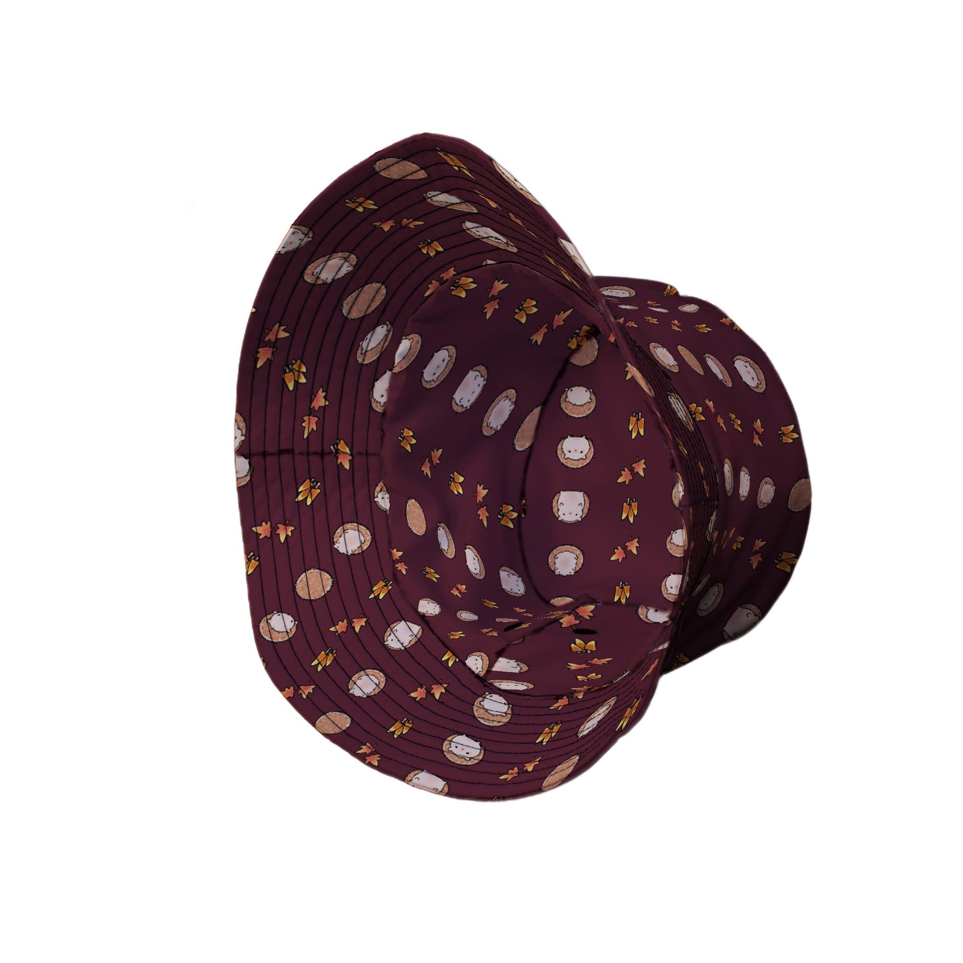 Rolling Hedgehogs Bucket Hat Geek Nerd 0925 Animal Patterns Design by Ardi Tong