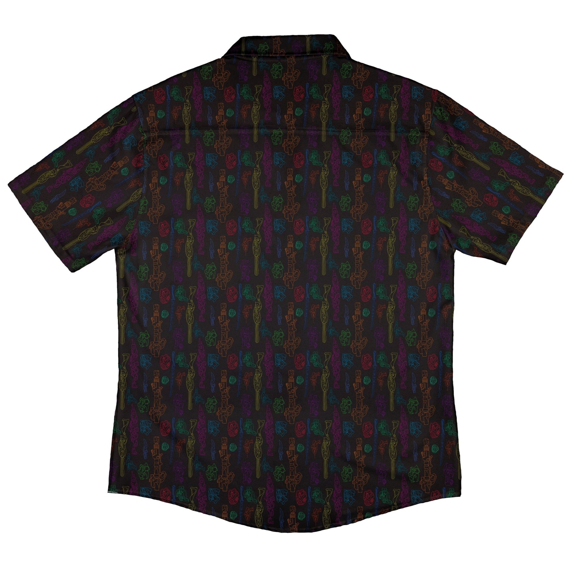 Sci Fi Weapons Button Up Shirt - adult sizing - Designs by Nathan - dnd & rpg print