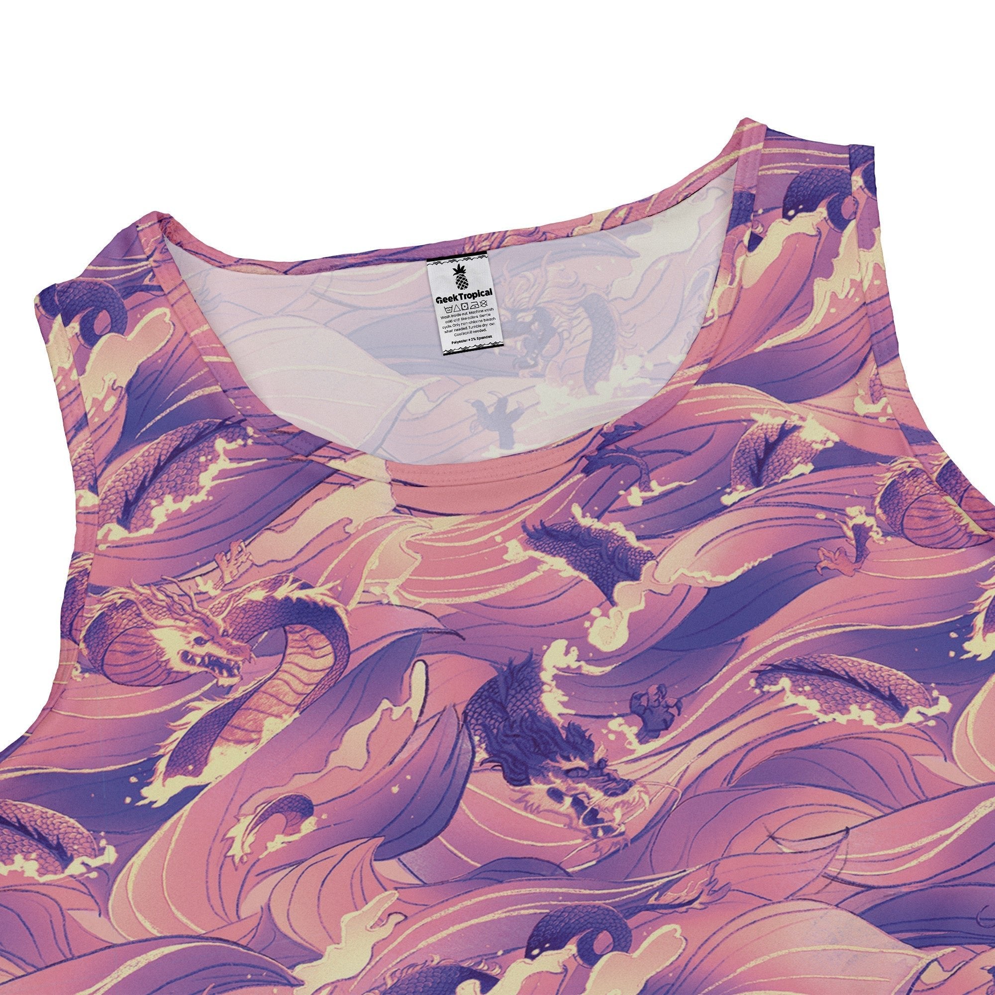 Serpent Of The Sea Pink Anime Dress Geek Nerd Anime Design by Claire Murphy Fantasy Prints