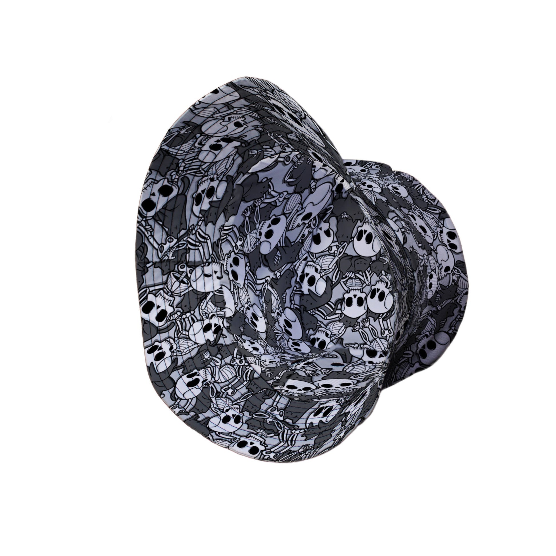Skeleton Cat Love Bucket Hat Geek Nerd 0925 Animal Patterns Design by Tobe Fonseca