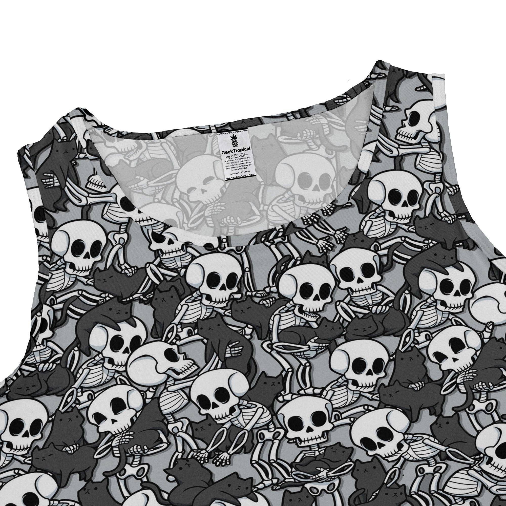 Skeleton Cat Love Dress Geek Nerd 0925 Animal Patterns Design by Tobe Fonseca