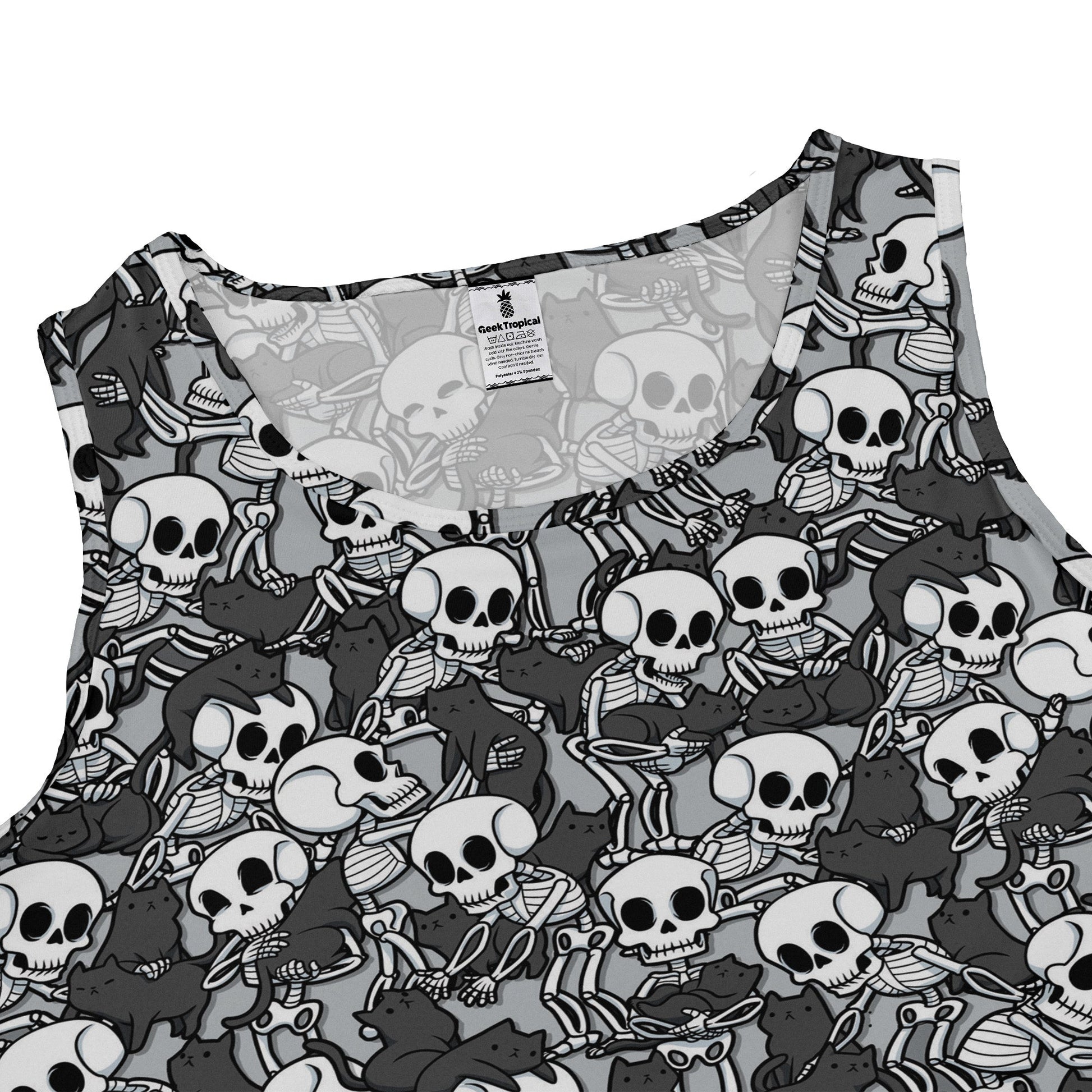 Skeleton Cat Love Dress Geek Nerd 0925 Animal Patterns Design by Tobe Fonseca