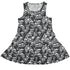 Skeleton Cat Love Dress Geek Nerd 0925 Animal Patterns Design by Tobe Fonseca