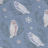 Snow Owl Moon Long Sleeve Button Up Shirt Geek Nerd adult sizing Botany Print Christmas Print