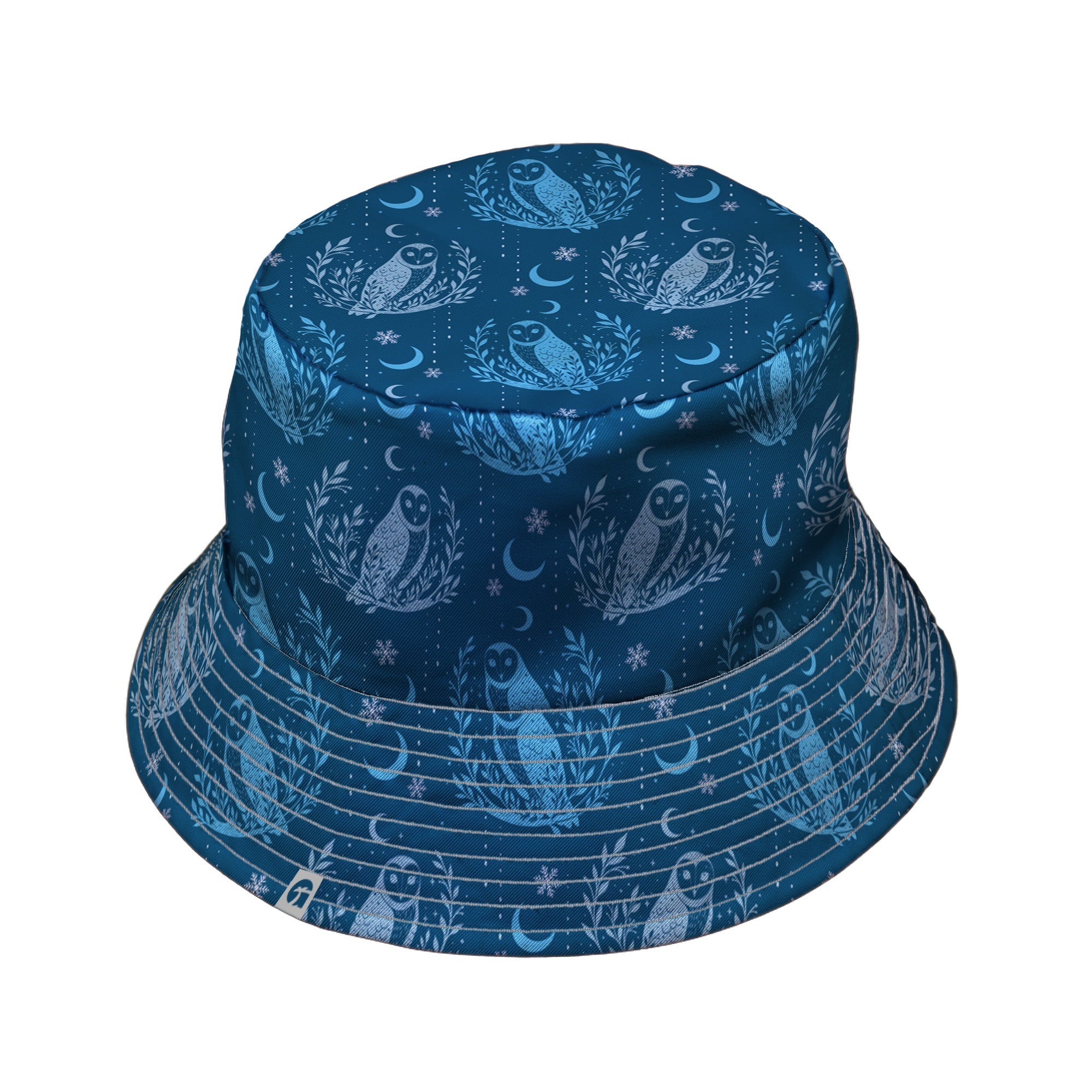 Snow Owl Night Flight Bucket Hat