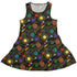 Space Explorers Dress Geek Nerd Design by Heather Davenport lx - C outer space & astronaut print