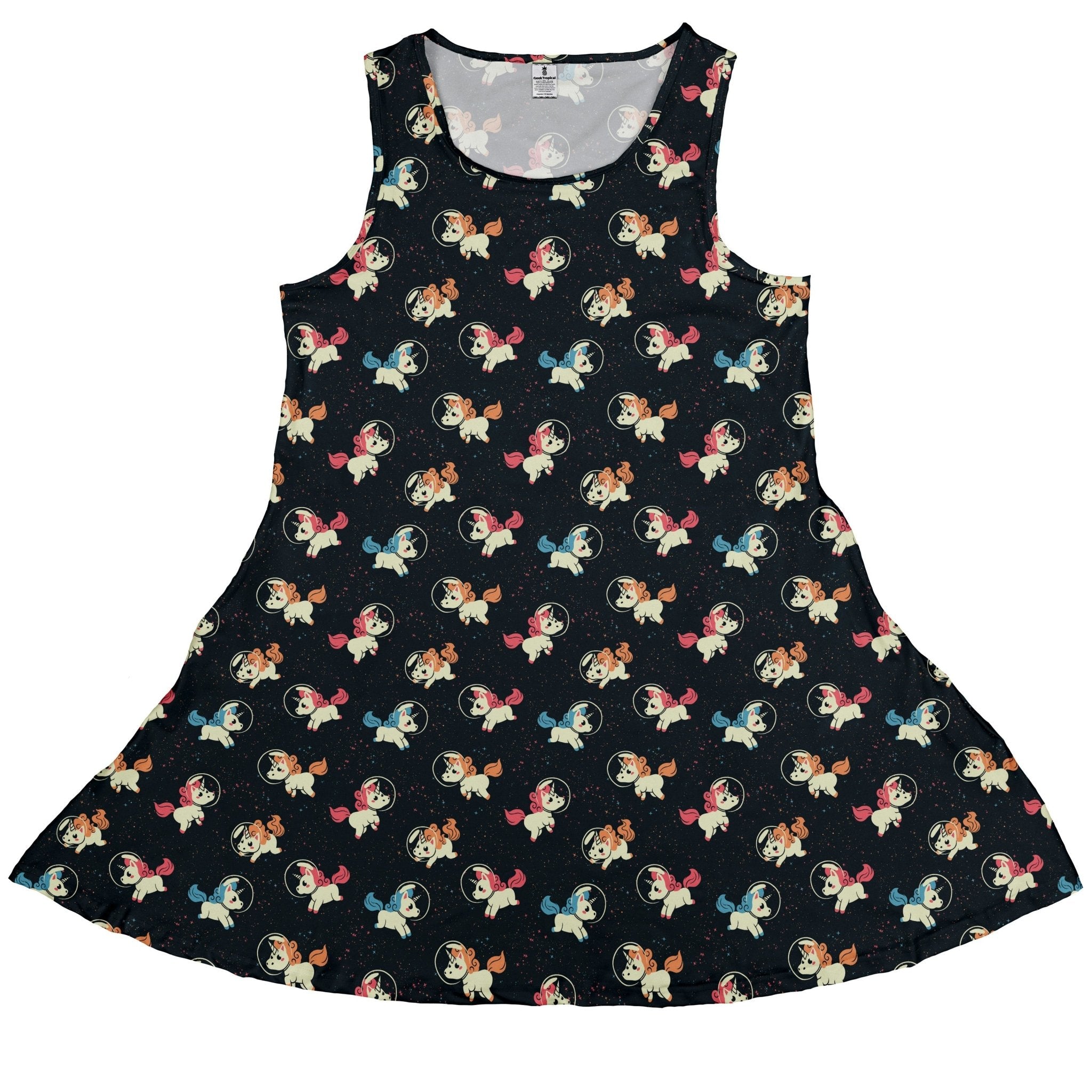 Space Unicorns Dress Geek Nerd 0925 Animal Patterns Design by Tobe Fonseca