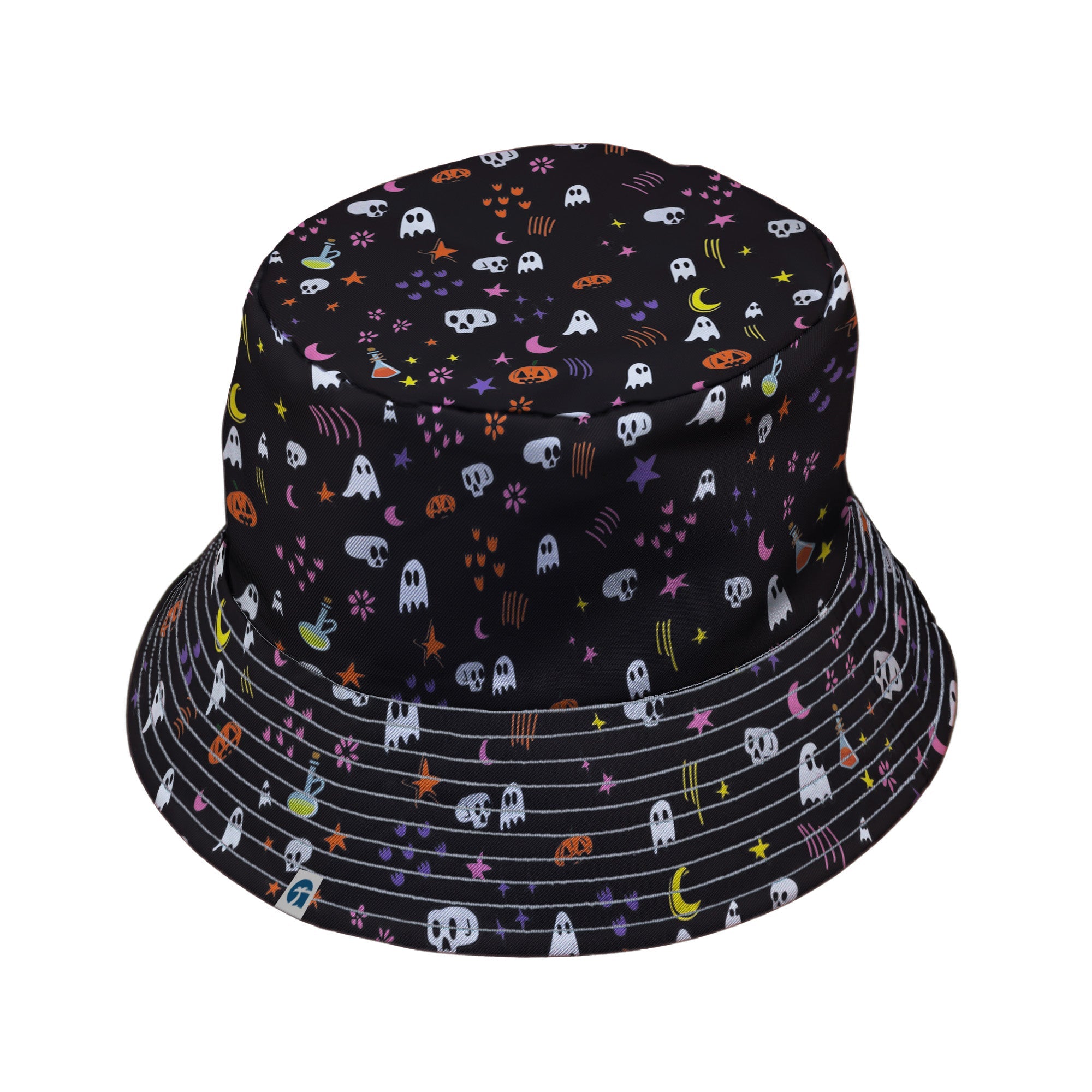 Spooky Doodles Bucket Hat Geek Nerd 0925 Design by Heather Davenport Fantasy Prints