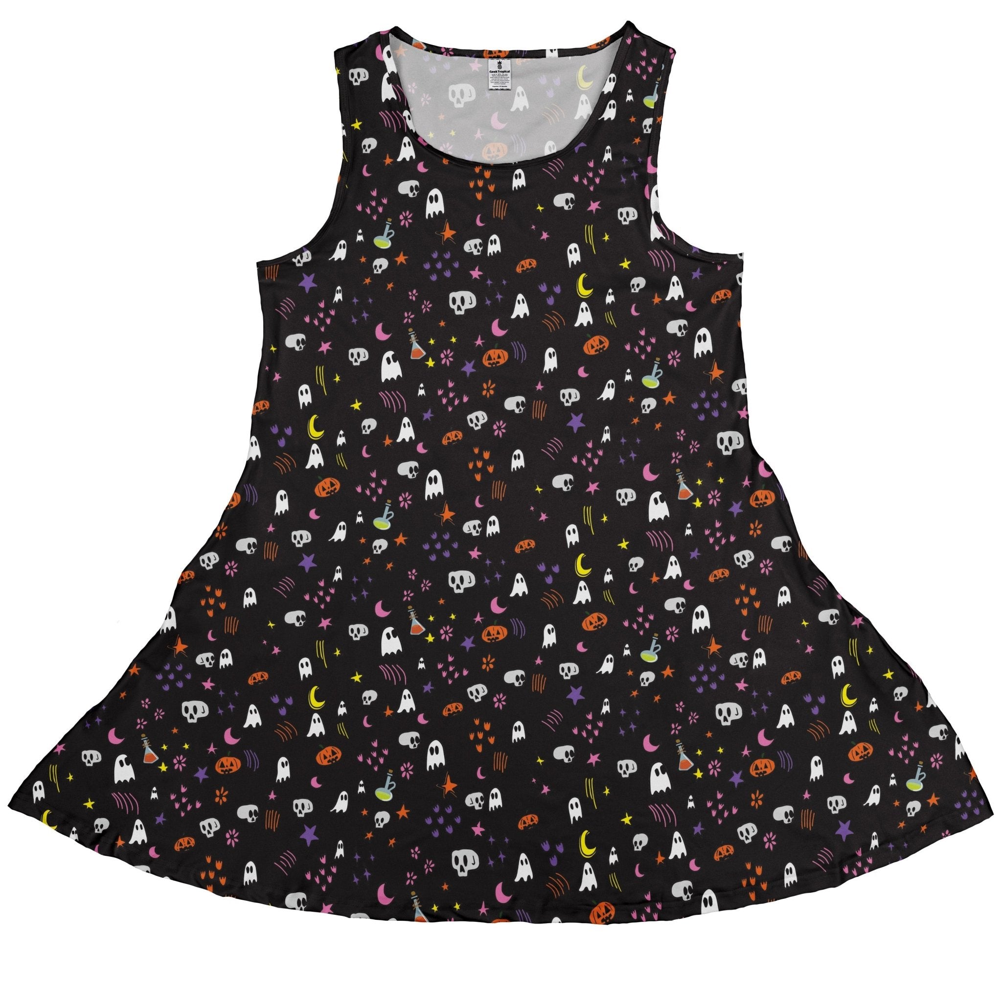 Spooky Doodles Dress Geek Nerd 0925 Design by Heather Davenport Fantasy Prints