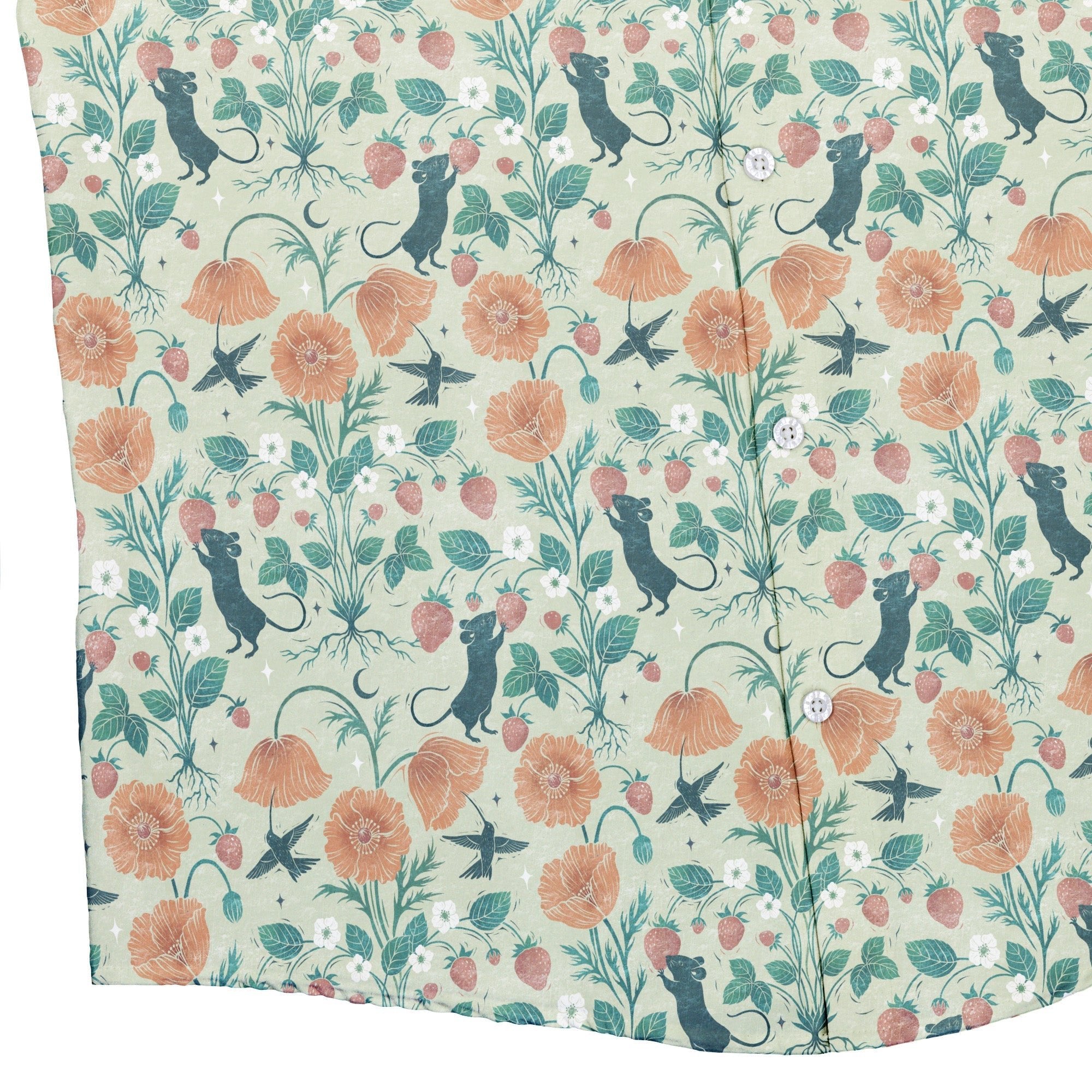 Spring Garden Button Up Shirt Geek Nerd 0925 adult sizing All Adult Button Up Shirts