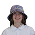 Spring Forest Purple Bucket Hat Geek Nerd animal patterns botany print Design by Julie Kitzes