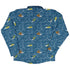 Surf and Roll Dnd Dice Long Sleeve Button Up Shirt Geek Nerd adult sizing Design by Dunking Toast dnd & rpg print