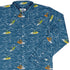 Surf and Roll Dnd Dice Long Sleeve Button Up Shirt Geek Nerd adult sizing Design by Dunking Toast dnd & rpg print