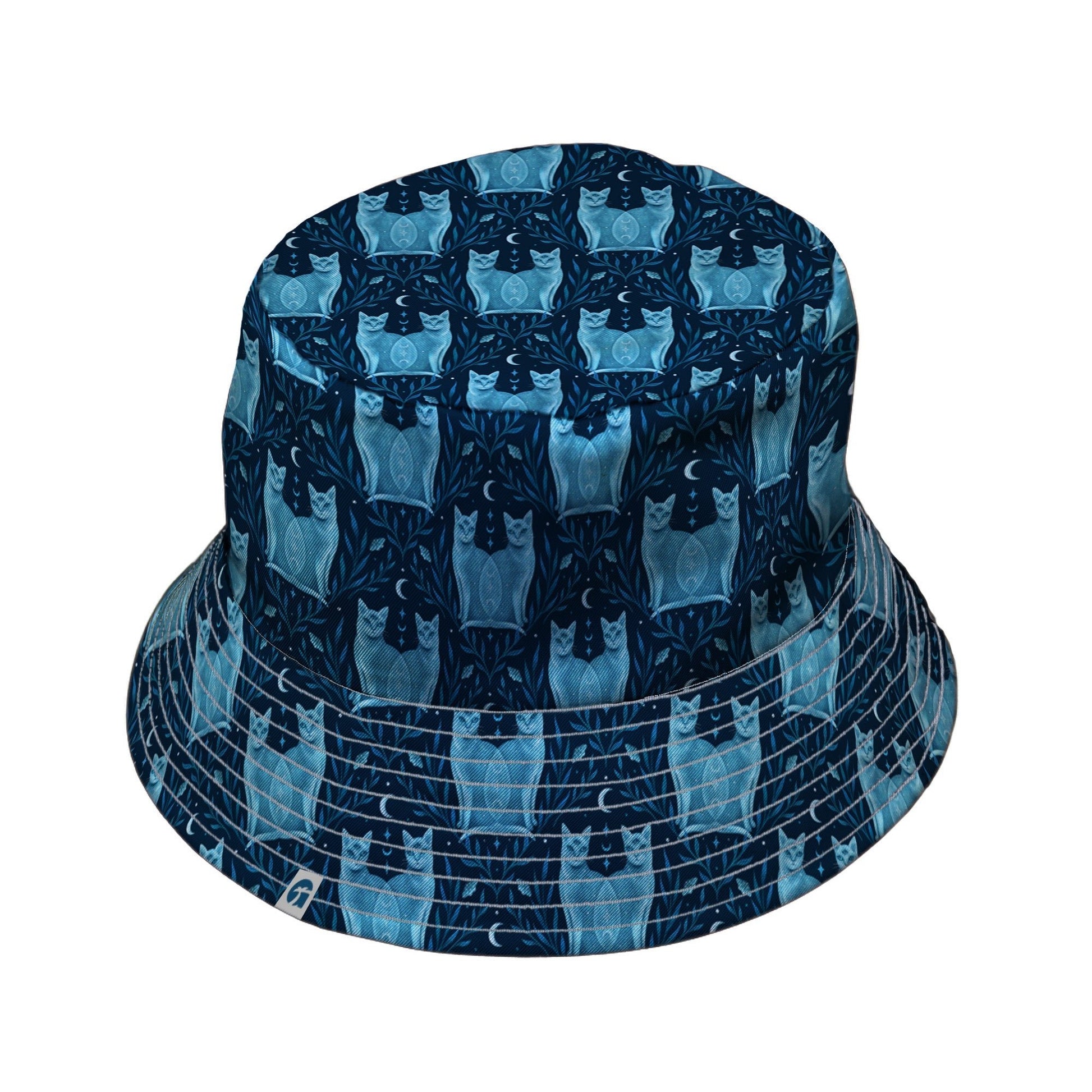 Symmetrical Cats Bucket Hat Geek Nerd 0925 Animal Patterns Design by Episodic