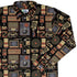 Throwback Tech Long Sleeve Button Up Shirt Geek Nerd adult sizing Design by Tobe Fonseca FLOW DESC WRITING