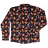Trick or Treat Dinos Long Sleeve Button Up Shirt Geek Nerd 0925 adult sizing All Adult Button Up Shirts