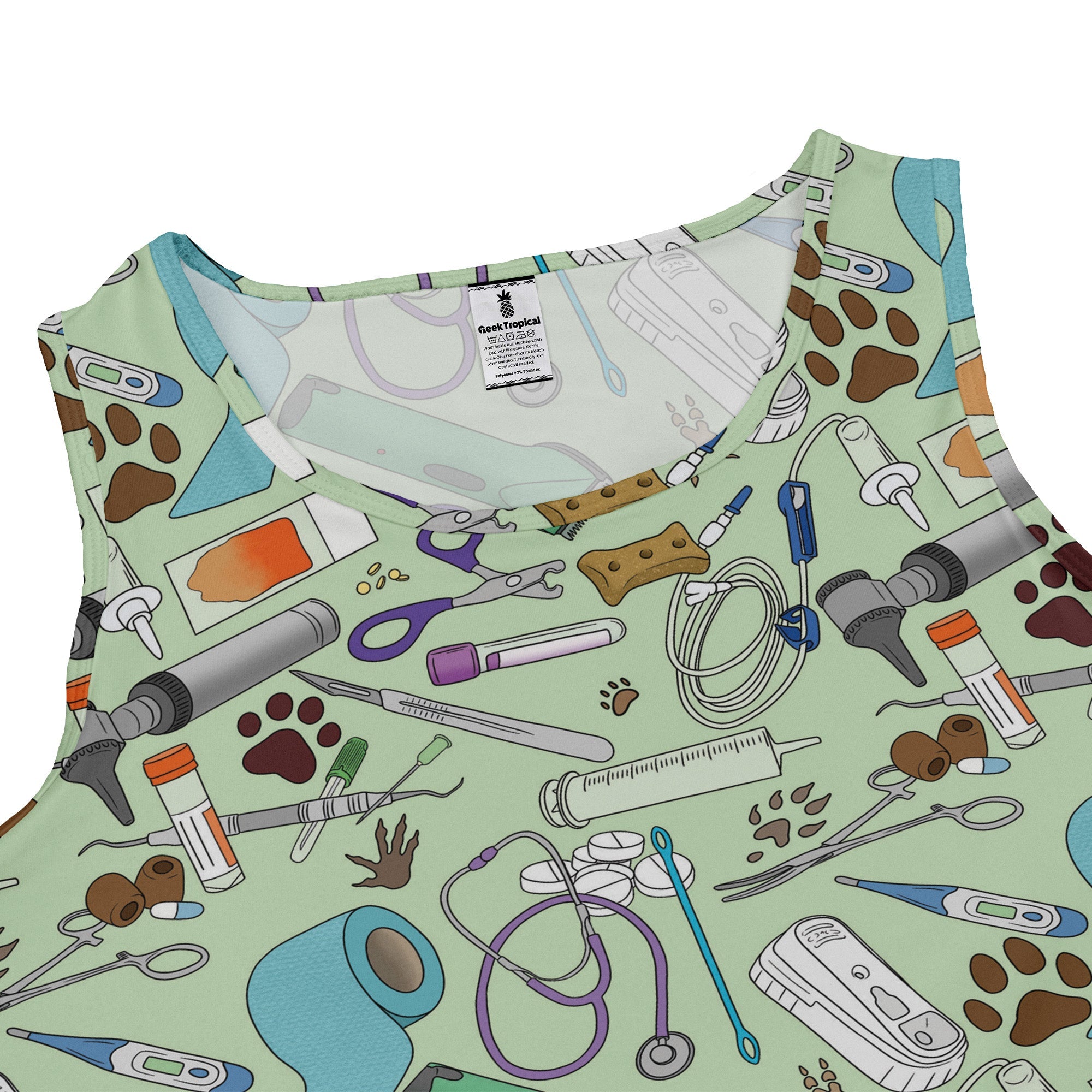 Vet Tech Dress Geek Nerd 0925 Animal Patterns Design by Julie Kitzes