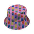 Vet Text Books Bucket Hat Geek Nerd animal patterns Design by Zirkus Design lx - B
