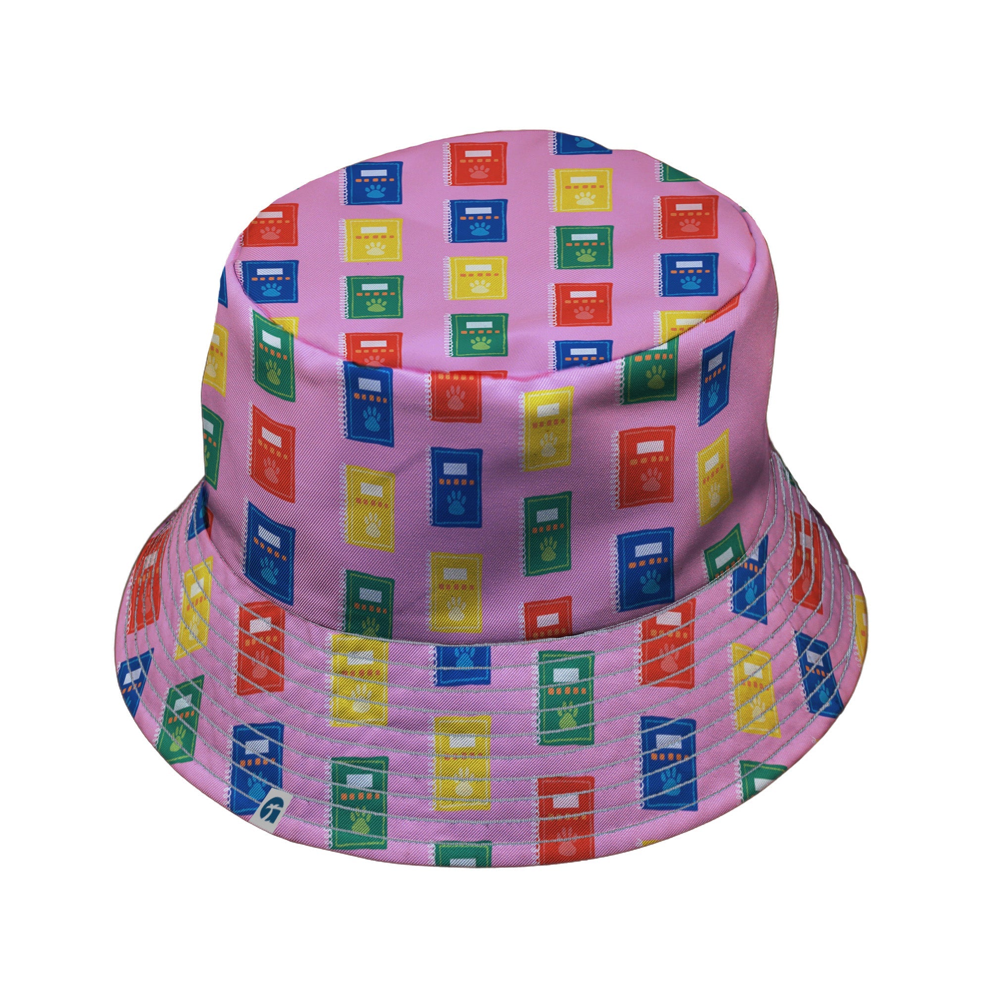 Vet Text Books Bucket Hat Geek Nerd animal patterns Design by Zirkus Design lx - B