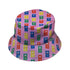 Vet Text Books Bucket Hat Geek Nerd animal patterns Design by Zirkus Design lx - B