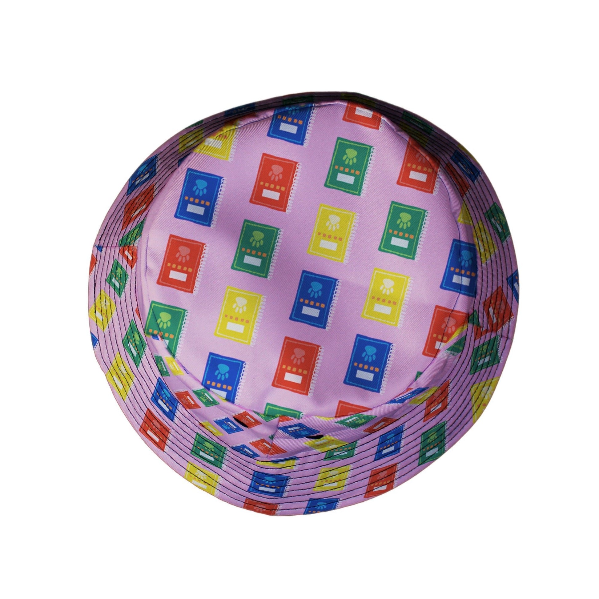 Vet Text Books Bucket Hat Geek Nerd animal patterns Design by Zirkus Design lx - B