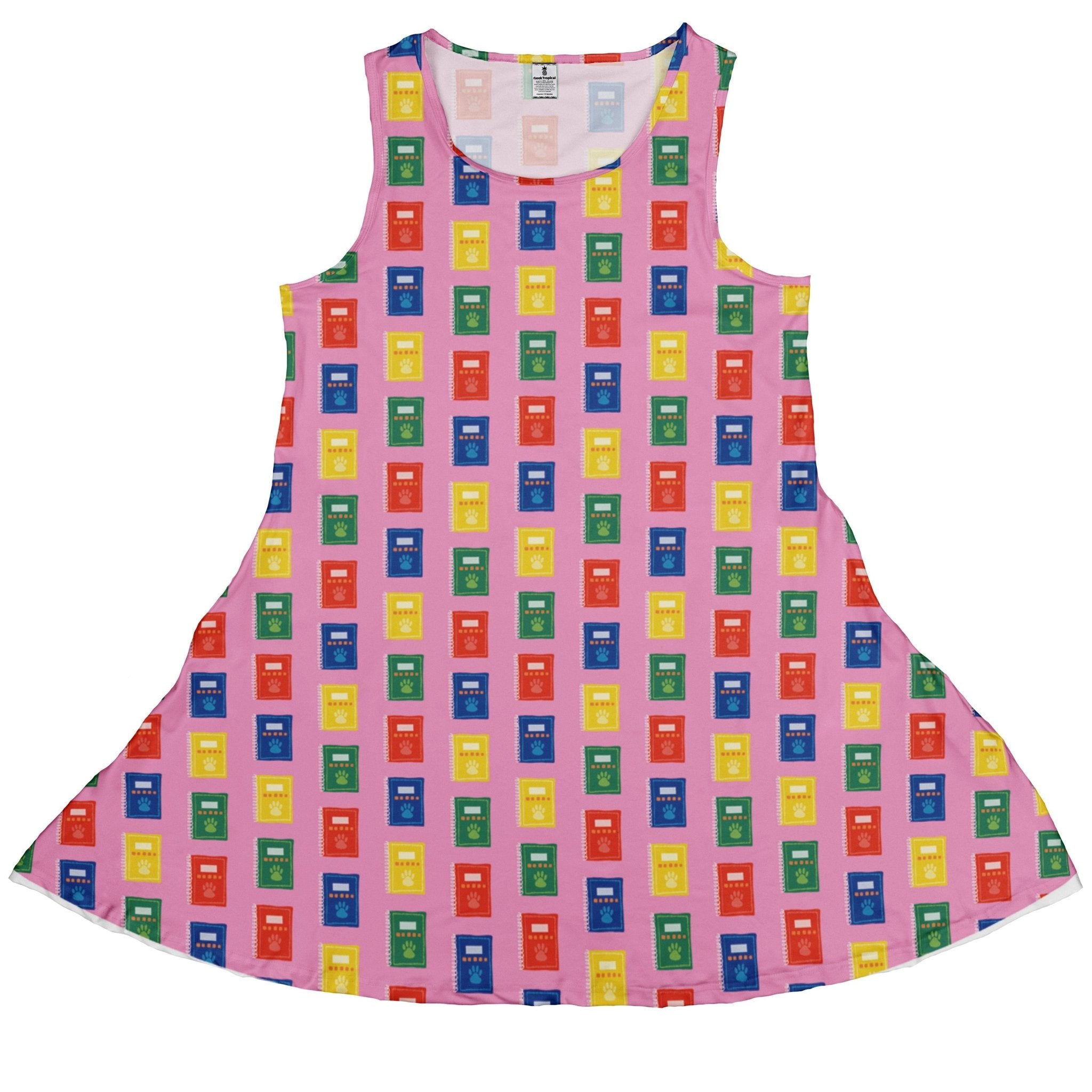 Vet Text Books Dress Geek Nerd animal patterns Design by Zirkus Design lx - C