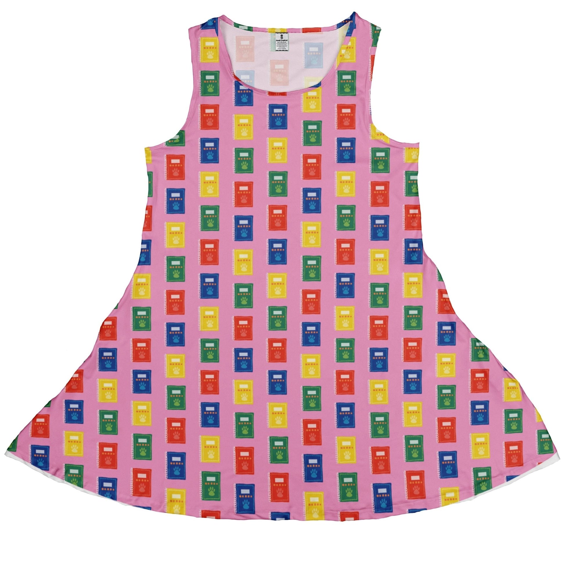 Vet Text Books Dress Geek Nerd animal patterns Design by Zirkus Design lx - C