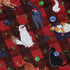 Video Game Cats Christmas Button Up Shirt Geek Nerd adult sizing Christmas Print Design by Claire Murphy