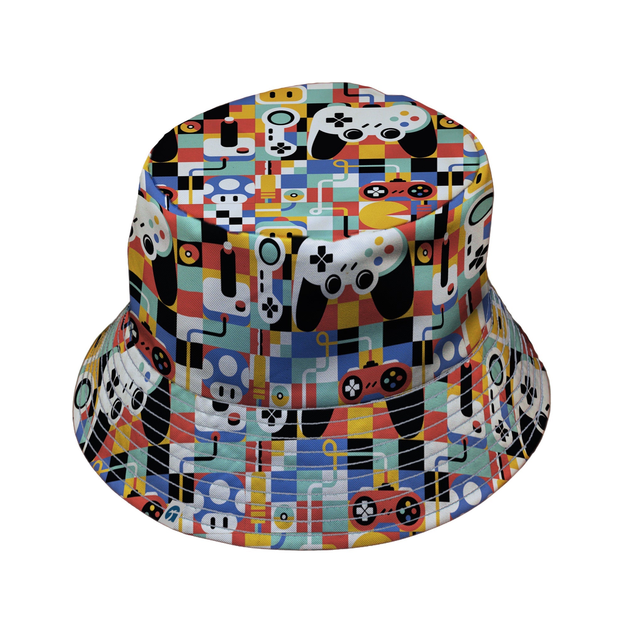 Vintage Gamer Art Bucket Hat Geek Nerd 0925 Design by Tobe Fonseca FLOW DESC WRITING