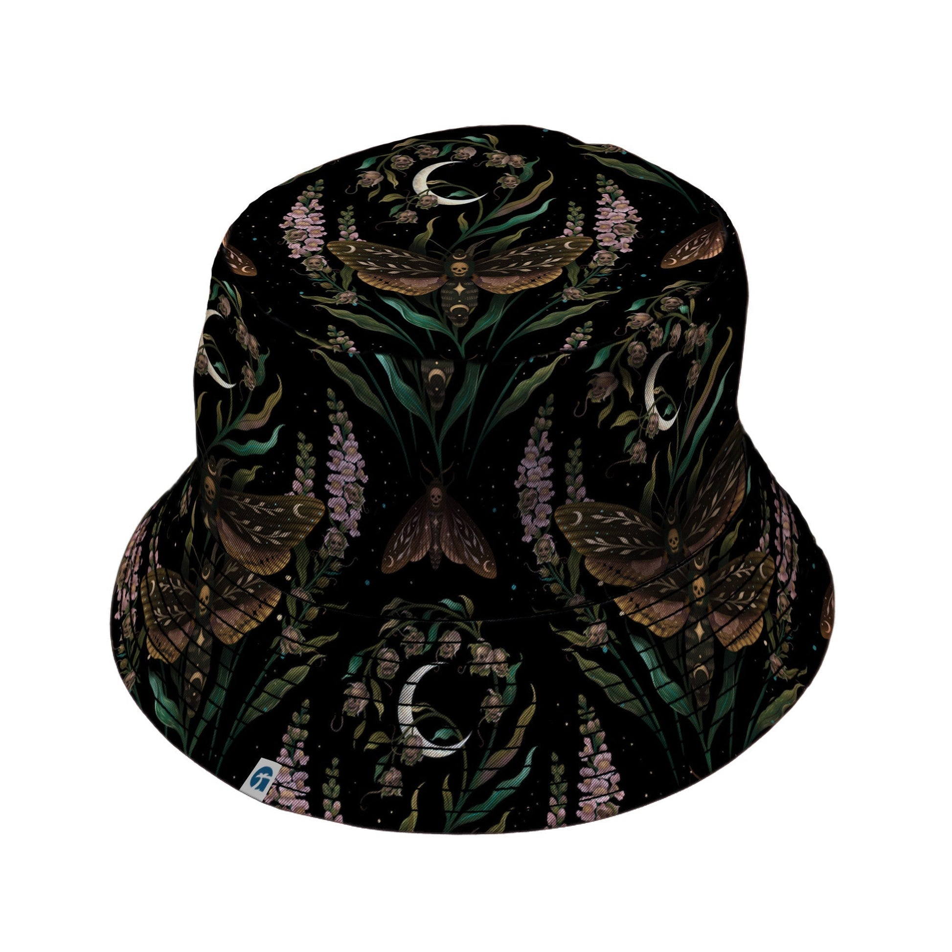 Episodic Death Moth Flow Bucket Hat - M - Black Stitching - -