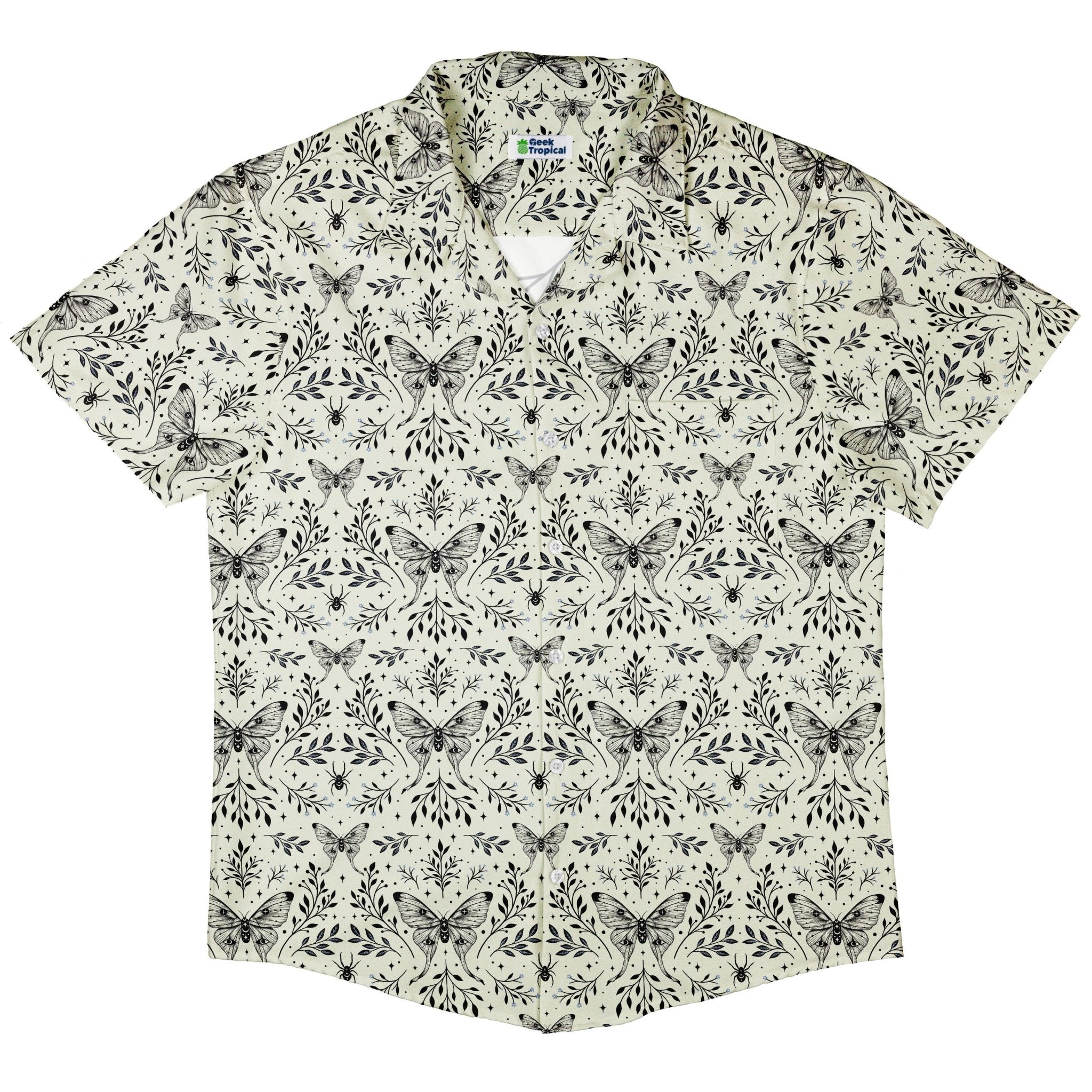Episodic Mystical Butterfly Button Up Shirt - XS - Hawaiian Shirt - No Pocket -