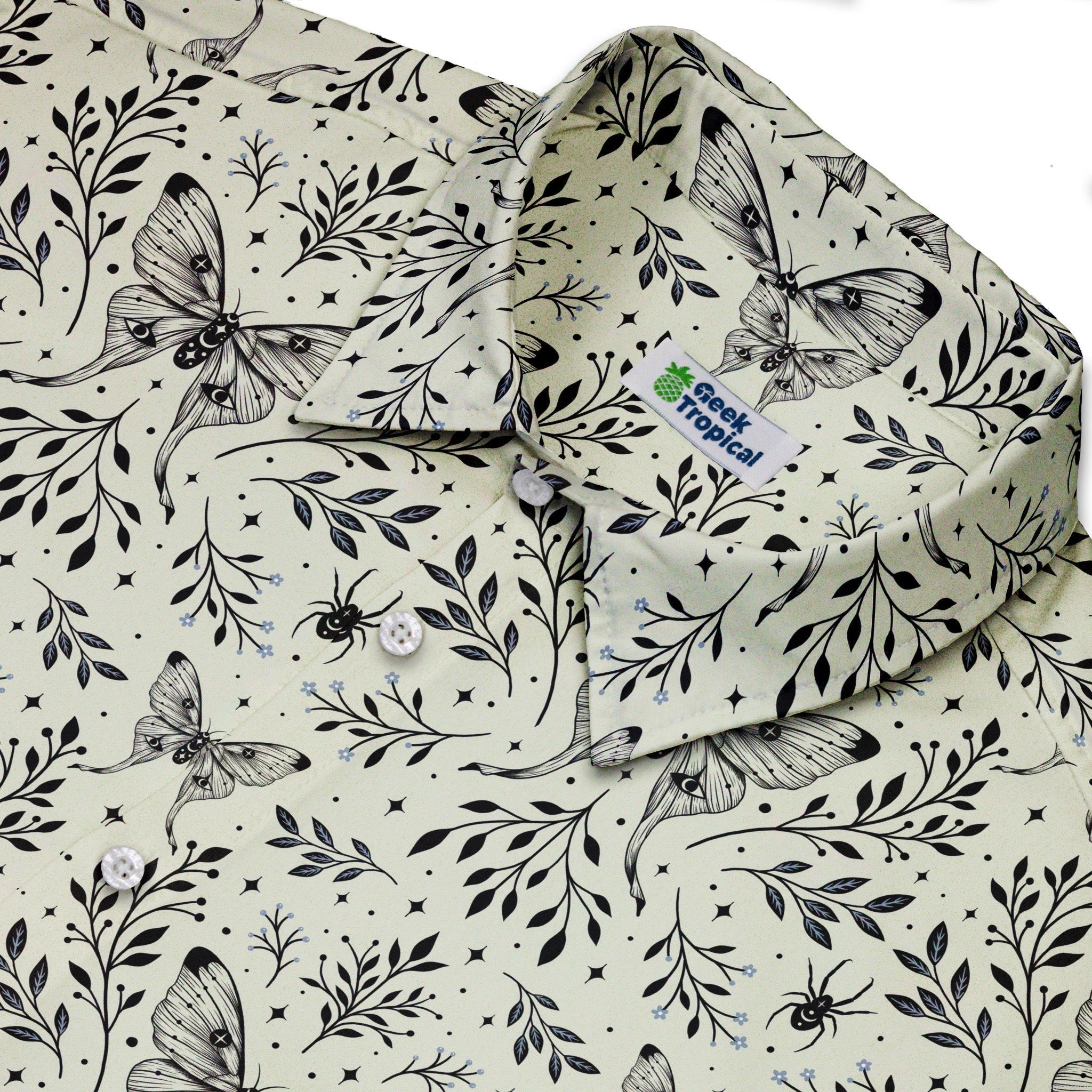 Episodic Mystical Butterfly Button Up Shirt - XS - Hawaiian Shirt - No Pocket -