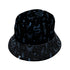 Episodic Mystical Collection Black Bucket Hat - M - Grey Stitching - -