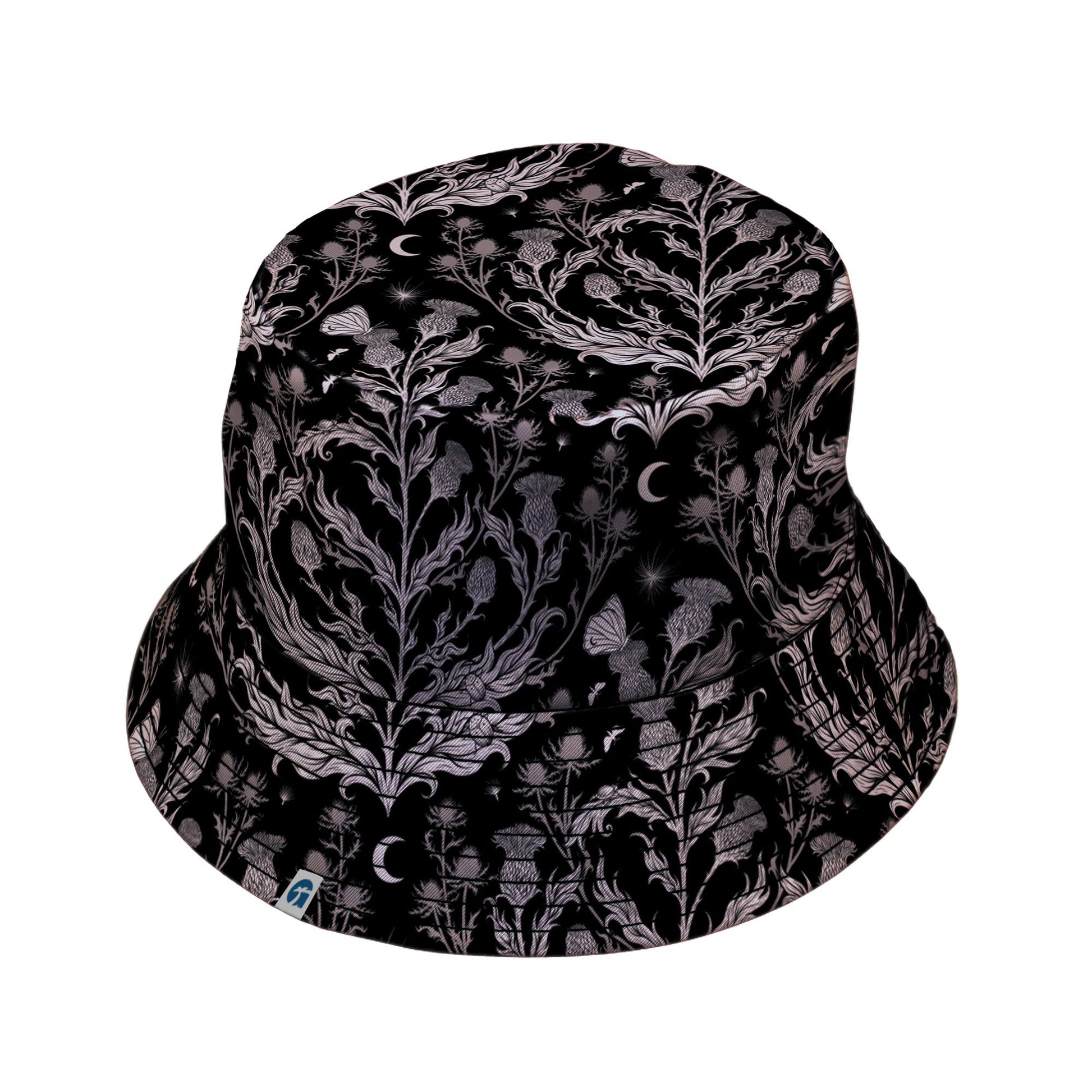 Episodic Thistle Home Black White Bucket Hat - M - Black Stitching - -
