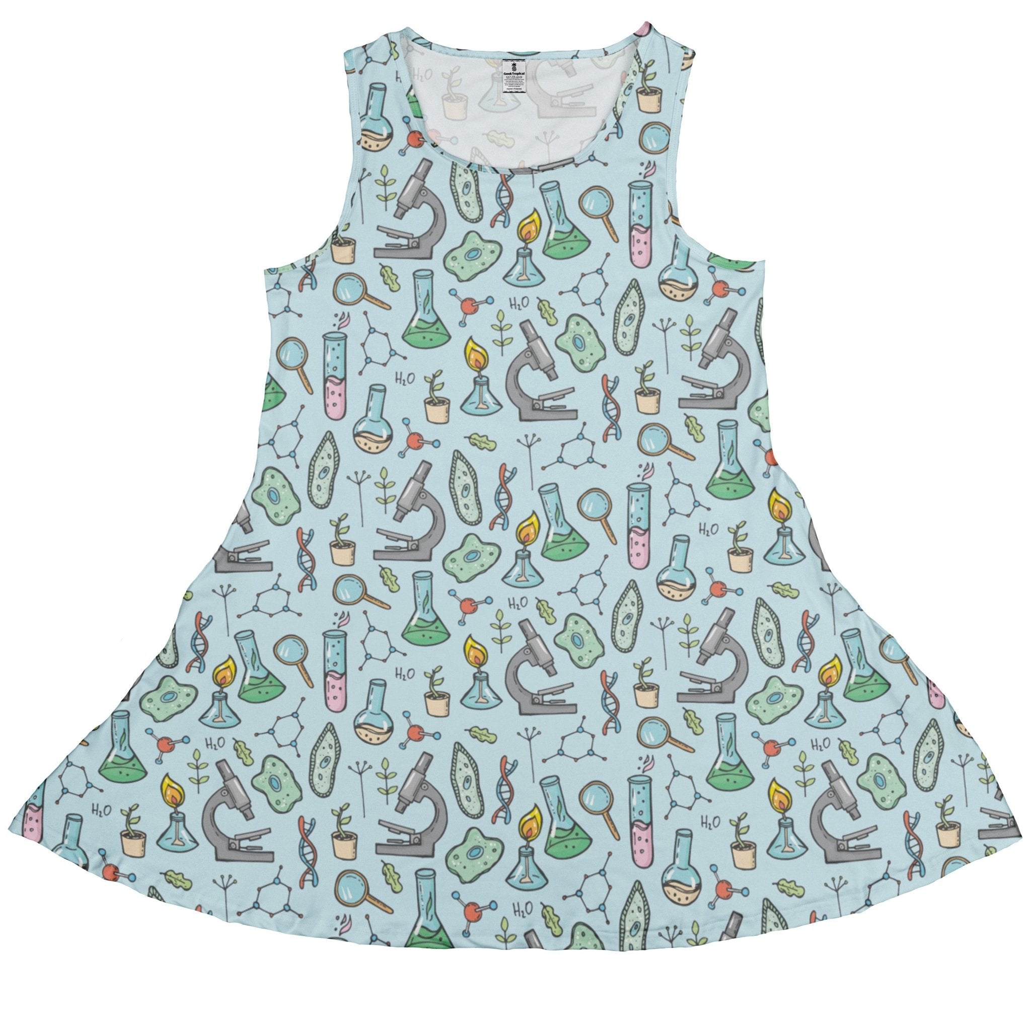 Science Bioengineer Germanation Sky Blue Dress Geek Nerd lifestyle photo lx - C science print