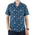 Ready - to - Ship Space Retro Arcade Button Up Shirt Geek Nerd adult sizing fix outer space & astronaut print