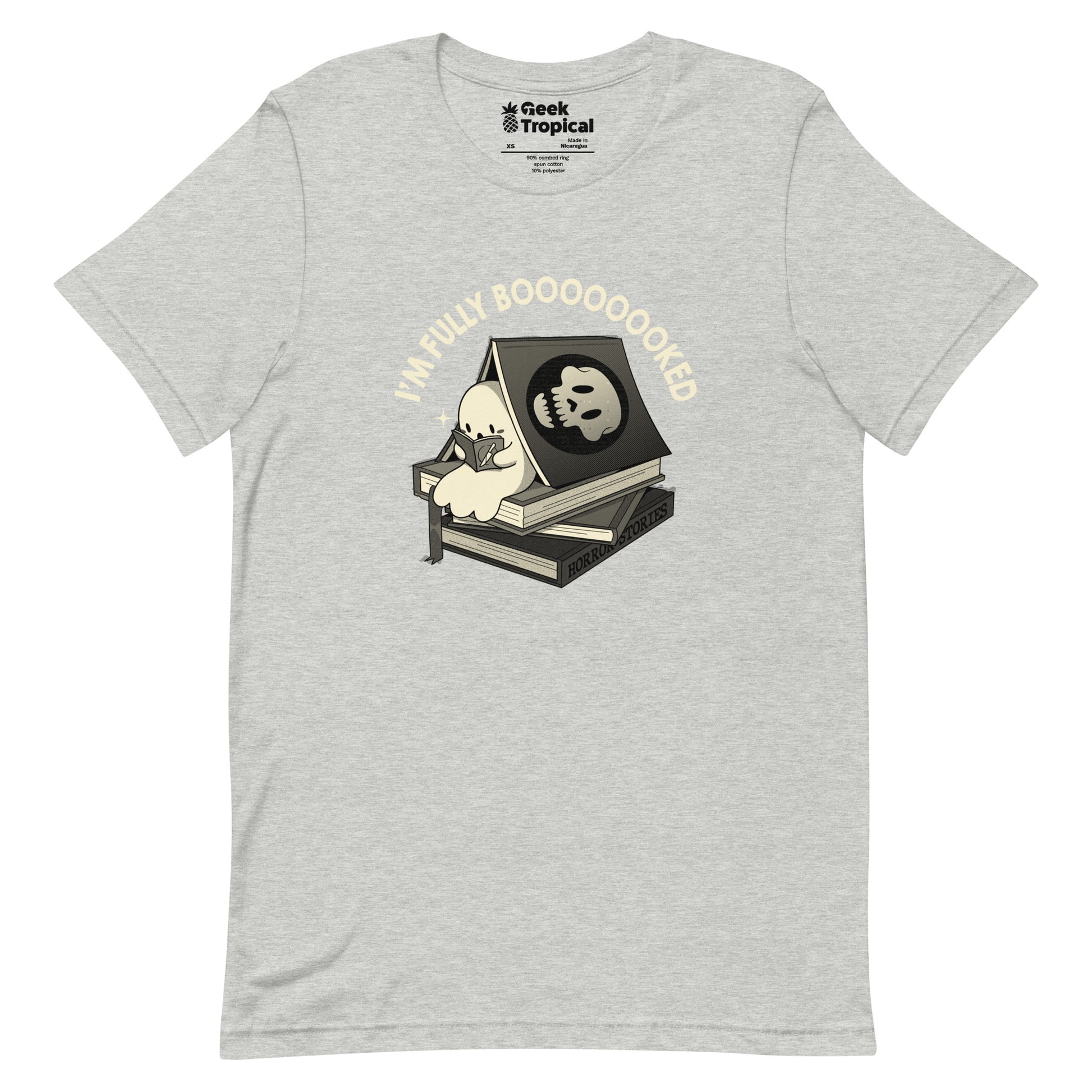 Fully Boo - ked Ghost T-Shirt Geek Nerd